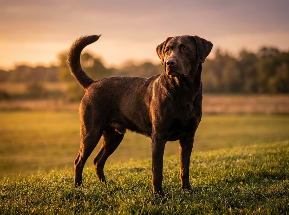 Chien montrant son langage corporel