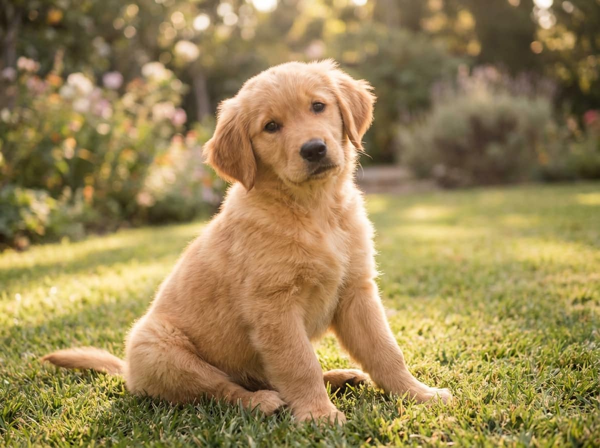 Éducateur canin et chiot