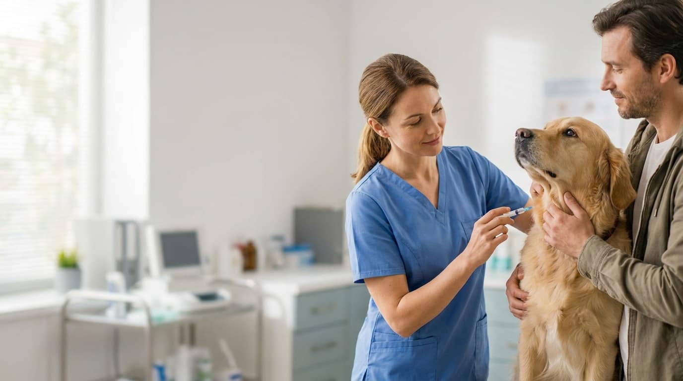 Calendrier de vaccination du chiot chez le vétérinaire